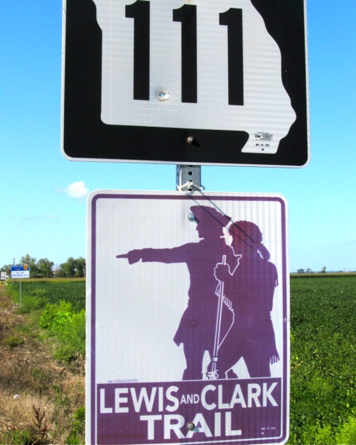 Louis and Clark Trail sign
