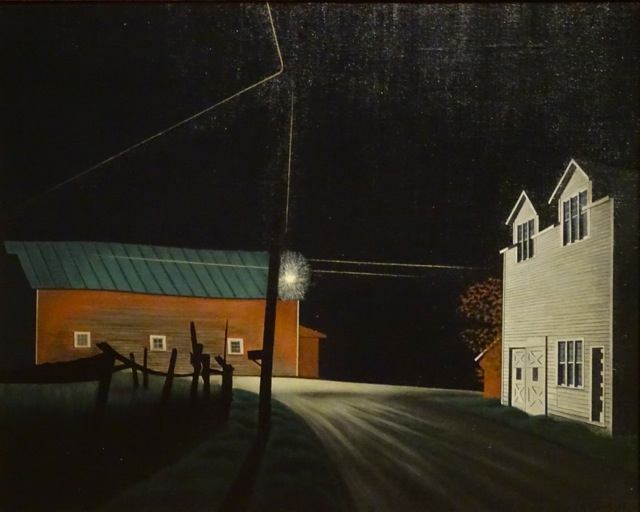 George Ault - Bright Light at Russell's Corners, 1946