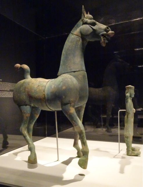 Met Museum - Age of Empires - Chinese Art of the Qin and Han Dynasties - Horse and Groom - Eastern Han Dynasty (AD 25 - 220)
